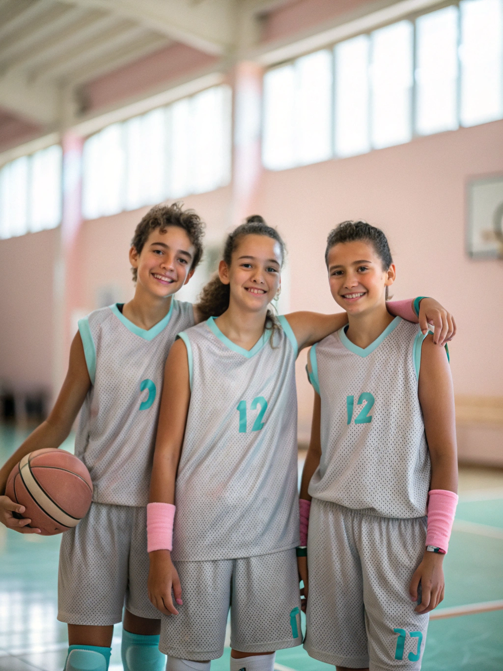 Youth players smiling
